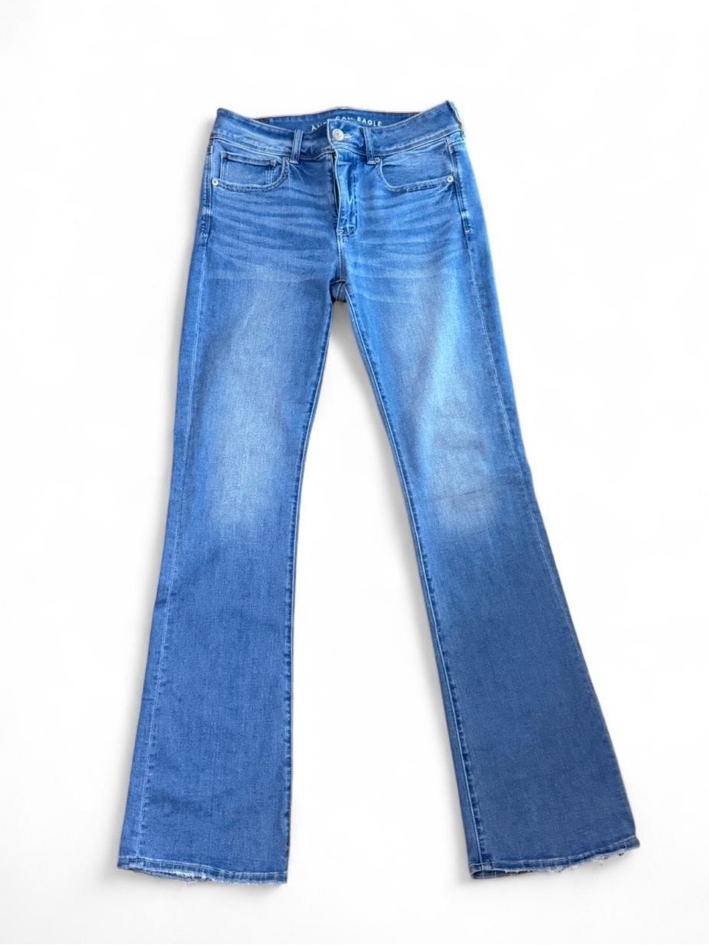 American Eagle blue bootcut jeans size 8 long women